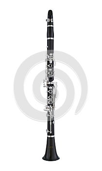 Clarinet, Clarinets, Woodwinds Music Instrument Isolated on White background, Musician