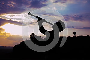 Clarinetist Silhouette