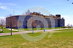 Clark`s Point Lighthouse Built into the center of Ft Tabor