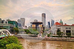 Clarke Quay in downtown Singapore