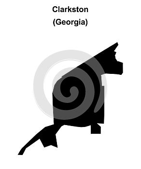 Clarkston outline map