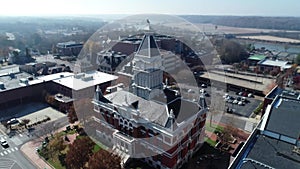 Clarksville, Tennessee, Aerial View, Montgomery County Court