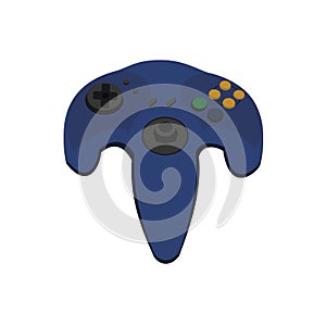 Clasic game controller vector flat icon photo