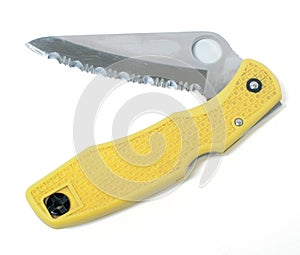 Clasp knife on a white background with clipping path