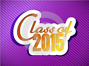 class of 2015. graduation illustration design