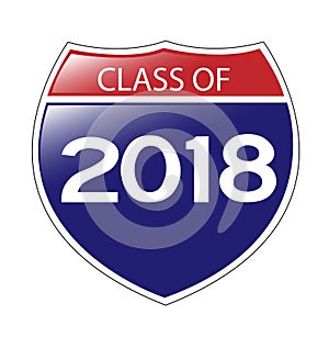 Class of 2018 Interstate Sign