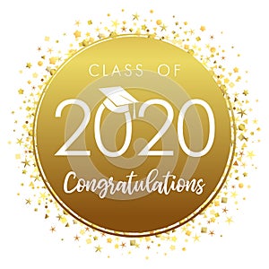 Class of 2020 year graduation banner