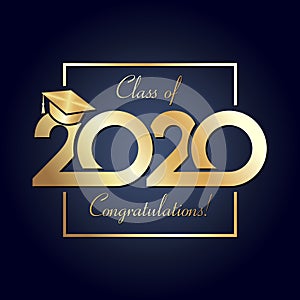 Class of 2020 year graduation banner