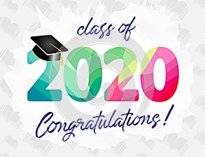 Class of 2020 year graduation banner