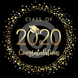 Class of 2020 year graduation logo