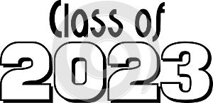 Class of 2023 black Graduation Banner