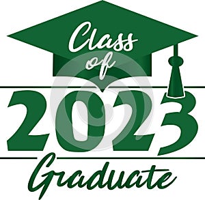 Class of 2023 Graduate Green Graphic