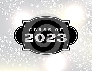 Class of 2023 Graduation Emblem Illustration