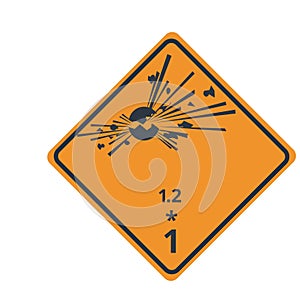 Class 1 Explosives Symbol, Division 1.2