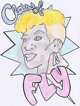 Class Of, Fly Girl Drawing, Early 90s Style