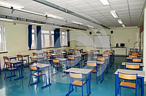 Class in a French high school, france photo