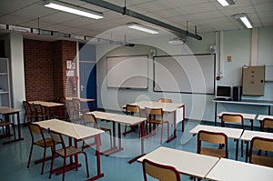 Class in a French high school, france