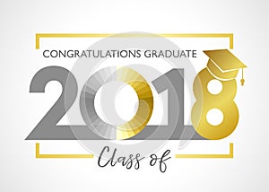 Class of 2018, congratulations graduating card