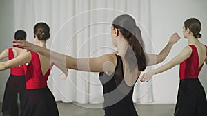 classes at a ballet school with a choreographer.