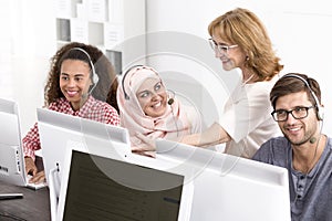 IT classes in multicultural atmosphere