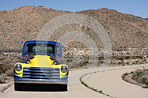 Classic 1953 truck on old highway