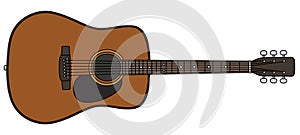 The classic accoustic guitar