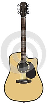 The classic accoustic guitar