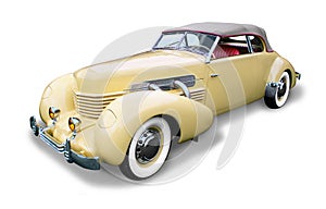Classic American Automobile, Cord- isolated