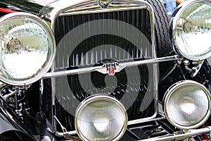 Classic american car front