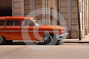 Classic american car in Old Havana