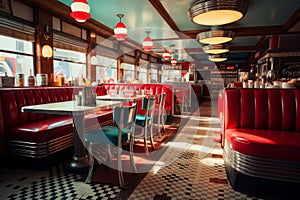 Classic American retro cafe