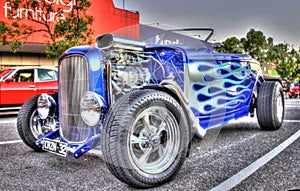 Classic American 1930s Ford hot rod