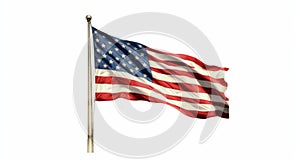 Classic Americana Flag: Lifelike Renderings And Realistic Usage Of Light And Color