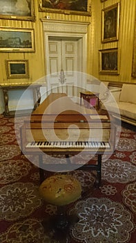 Classic antique piano and luxurious decor