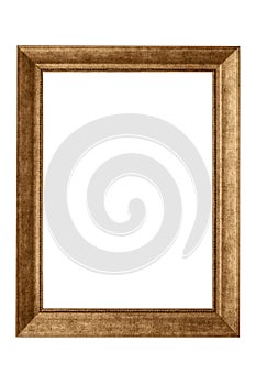 Classic antique picture frame or mirror frame isolated