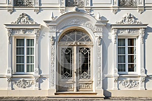 Classic architectural window or door facade