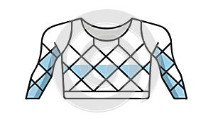 Classic Argyle Pattern Sweater Design, vector design Generative AI
