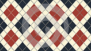 Classic Argyle Pattern: Timeless Textile Design, vector design Generative AI