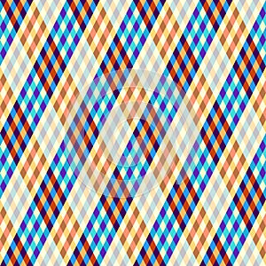 Argyle seamless vector pattern background. Pattern of a rhombuses.