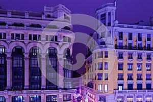 Classic Arquitecture in Madrid by Night