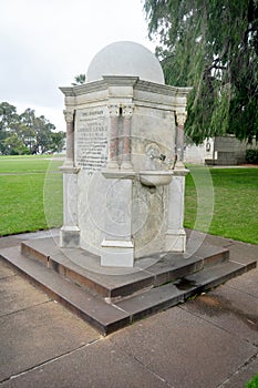 Classic art fountain at Kings Park and Botanic Garden on Perth, Australia