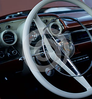 Classic Automobile Steering Wheel photo