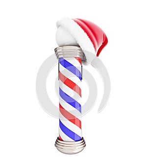 Classic barber santa hat 3d Illustrations