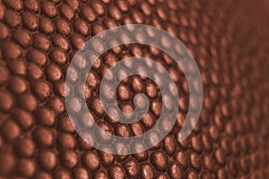 Classic basketball ball detail leather surface texture background