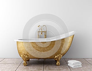 Classico il bagno vecchio vasca da bagno 