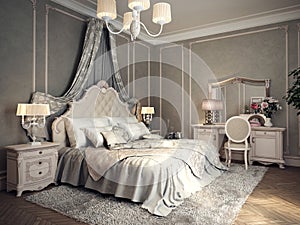 Classic bedroom interior