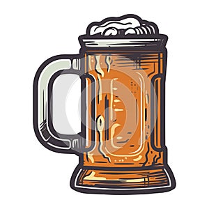 classic beer jar drink