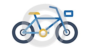 Classic Bicycle with Basket, Errands Leisure, vector design Generative AI