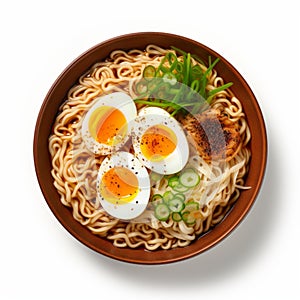 Classic Birds-eye-view: Egg On Top Of Crispy Ramen