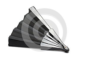 classic black cool air fan white background